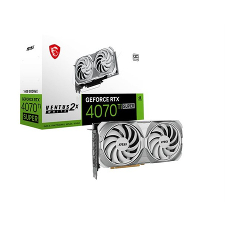 MSI GeForce RTX 4070 Ti SUPER 16G VENTUS 2X WHITE OC