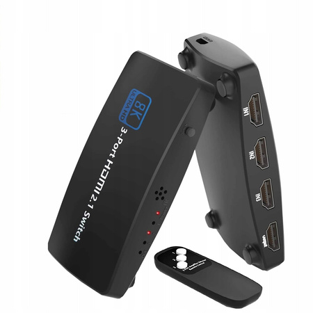 SWITCH HDMI 2.1 3x1 PRZEŁĄCZNIK 8K 4K 120HZ 240HZ