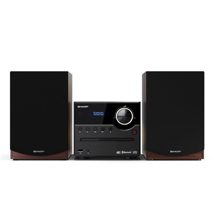 Sharp Hi-Fi Micro System XL-B517D(BR) USB port Wireless connection Brown AUX in FM radio CD player Bluetooth