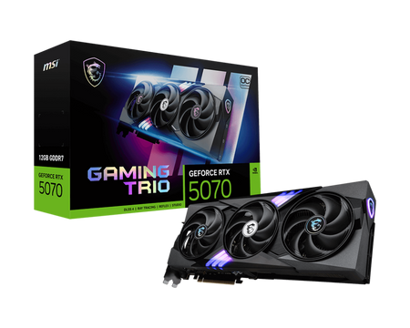 MSI GeForce RTX 5070 12G GAMING TRIO OC | NVIDIA | 12 GB | GeForce RTX 5070 | GDDR7 | HDMI ports quantity 1 | PCI Express Gen 5
