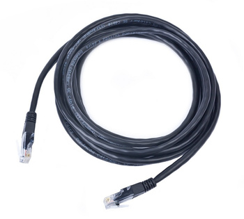 Kabel sieciowy UTP Gembird PP12-0.5M/BK kat. 5e, Patch cord RJ-45 (0,5 m)