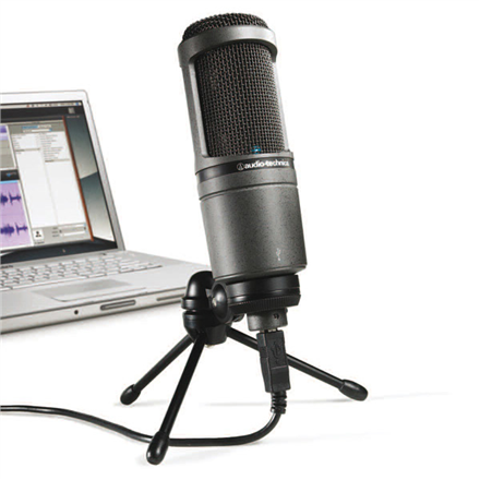 Audio Technica Microphone AT2020USB Microphone, Black