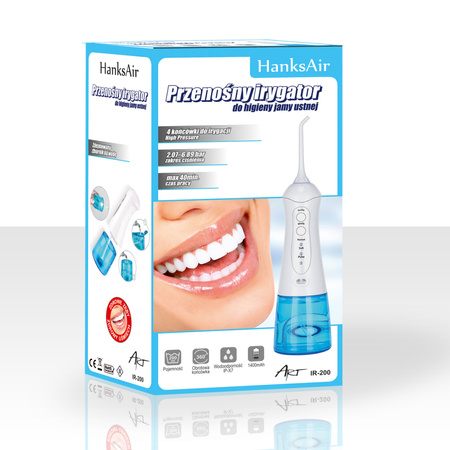 PRZENOŚNY IRYGATOR DO HIGIENY JAMY USTNEJ 200 ML
