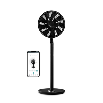 Duux Fan Whisper Flex Ultimate Smart Stand Fan Number of speeds 30 3-26 W Oscillation Diameter 34 cm Black