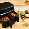 TEFAL Dual Easy Fry Essential Airfryer | EY901N | Power 2700 W | Capacity 8.3 L | Black