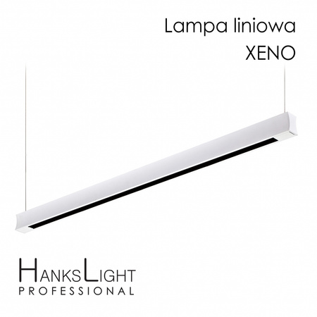 Lampa LED,HanksLight,liniowa,white, alu,zwiesz,1264mm,up21/down36W, AC230V,4000K