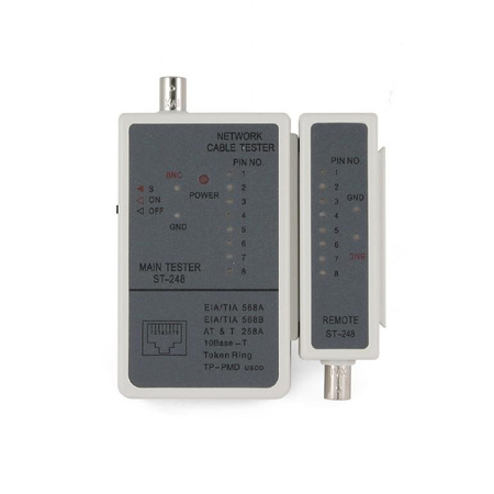 Tester kabli RJ45 UTP STP RG-58 Gembird NCT-1