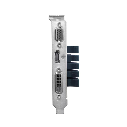 Asus GT710-SL-2GD3-BRK-EVO NVIDIA 2 GB GeForce GT 710 DDR3 PCI Express 2.0 HDMI ports quantity 1 Memory clock speed 900 MHz DVI-D ports quantity 1 VGA (D-Sub) ports quantity 1 Processor frequency 954 MHz