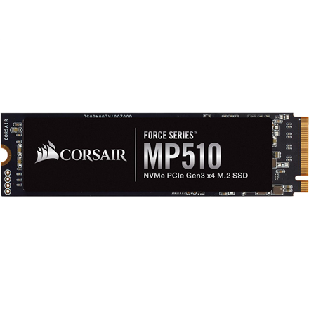 Corsair Force Series SSD MP510 1920 GB, SSD form factor M.2 2280, SSD interface PCIe Gen3x4, Write speed 2700 MB/s, Read speed 3480 MB/s