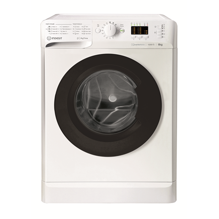 INDESIT Washing machine MTWSA 61294 WK EE Energy efficiency class C Front loading Washing capacity 6 kg 1151 RPM Depth 42.5 cm Width 59.5 cm Display Big Digit White