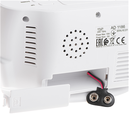 Adler LED clock with thermometer | AD 1186