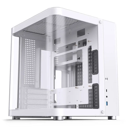 Jonsbo TK-1 2.0 Micro-ATX Gehäuse, Tempered Glass - weiß