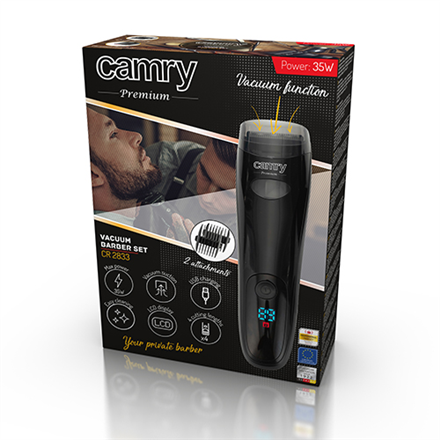 Camry Beard trimmer CR 2833 Cordless Number of length steps 4 Black