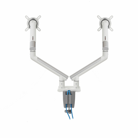 UCHWYT BIURKOWY GAZOWY DO 2 MONITORÓW LED/LCD 17-32" L-20GD ART 2-9kg 2xUSB 3.0 PREMIUM ALU