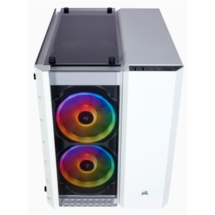 Corsair RGB Computer Case 280X Side window, White, Micro ATX