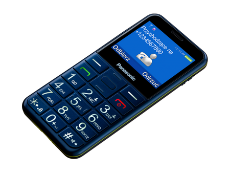 Panasonic KX-TU155EXBN Blue 2.4 " TFT-LCD microSD/microSDHC MB Bluetooth USB version micro USB Built-in camera Main camera 0.3 MP