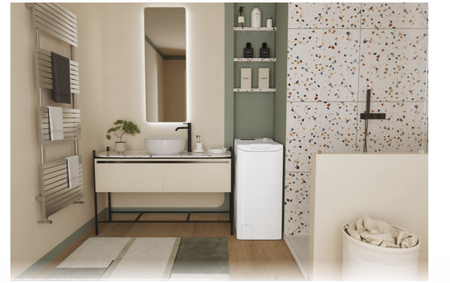 Candy Washing Machine | TCA273D3-S | Energy efficiency class C | Top loading | Washing capacity 7 kg | 1200 RPM | Depth 60 cm | Width 41 cm | Digit | White