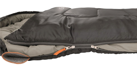 Easy Camp Cosmos Black L, Sleeping Bag, 210 x 75 x 50 cm,  Two-way open, Black