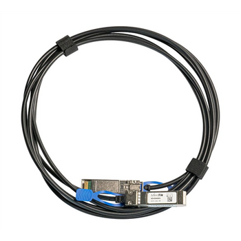 MikroTik 25GBase Direct Attach Cable XS+DA0001 SFP/SFP+/SFP28 Maximum transfer distance 1 m Supports SFP 1G/SFP+ 10G/25G SFP28, 25 Gbit/s