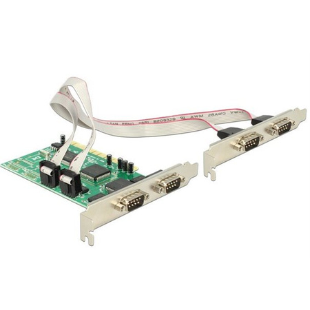 IO Delock PCI Karte 4x seriell DB9