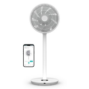 Duux Fan | Whisper Flex 2 | Stand Fan | White | Diameter 34 cm | Number of speeds 30 | Oscillation | 2-21.5 W | Yes