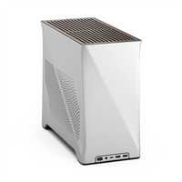 Fractal Design Era 2 Mini-ITX Gehäuse, Walnussholz-Panel – Silber