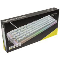 Cherry Xtrfy K5 Gaming Tastatur, TKL, RGB - transparent/weiß