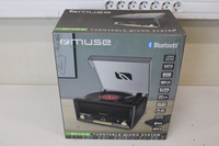 SALE OUT. Muse MT-112 W Turntable Micro System With Vinyl Deck | Muse Turntable Micro System With Vinyl Deck | MT-112 W | Micro system CD with turntable | USB port | DAMAGED PACKAGING
