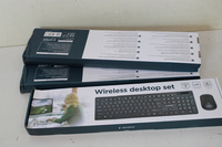 SALE OUT. Gembird KBS-WCH-03 Wireless desktop set, black, US-layout | Gembird Wireless desktop set | KBS-WCH-03 | Black | Keyboard and Mouse Set | Wireless | Mouse included | US | DAMAGE PACKAGING | Black | US | 380 g | Wireless connection