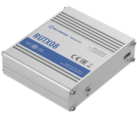 Teltonika Industrial Router  RUTX08 No Wi-Fi, 10/100/1000 Mbit/s, Ethernet LAN (RJ-45) ports 4, 1