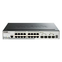 D-Link Switch DGS-1510-20 Web Management, Rack mountable, 1 Gbps (RJ-45) ports quantity 16, SFP ports quantity 2, SFP+ ports quantity 2, Power supply type Single