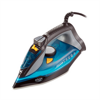 Adler Iron AD 5032 Blue/Grey, 3000 W, Steam Iron, Continuous steam 45 g/min, Steam boost performance 80 g/min, Water tank capacity 350 ml