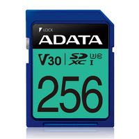 ADATA Premier Pro UHS-I SDXC, 256 GB, Flash memory class 10, U3, V30, 85 MB/s, 100 MB/s