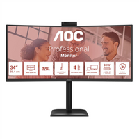 AOC CU34E4CW Curved 34" 3440x1440/21:9/350cd/m2/4ms HDMI, DisplayPort, USB, Audio out | AOC