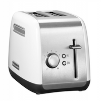 KitchenAid Classic Toaster | 5KMT2115EWH | Power 1100 W | Number of slots 2 | Housing material Metal | Stainless Steel/White