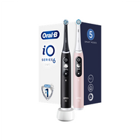 Oral-B iO6 DuoPack Electric Toothbrush, Black + Pink