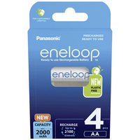 Akumulatorki Panasonic Eneloop R6 / AA  2000mAh BK-3MCDE/4BE - 4 sztuki (blister)