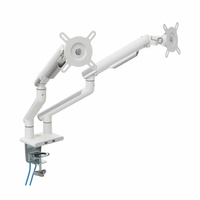 UCHWYT BIURKOWY GAZOWY DO 2 MONITORÓW LED/LCD 17-32" L-20GD ART 2-9kg 2xUSB 3.0 PREMIUM ALU