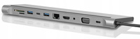 ADAPTER HUB USB-C HDMI VGA SD 3xUSB MACBOOK 11w1