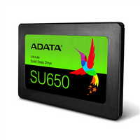 ADATA Ultimate SU650 3D NAND SSD 960 GB SSD form factor 2.5” SSD interface SATA Write speed 450 MB/s Read speed 520 MB/s