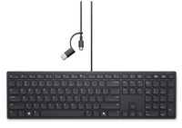 Dell | Collaboration Keyboard | KB525C | Keyboard | Wired | Estonian (QWERTY) | Black | USB-C