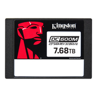 Kingston DC600M | 7680 GB | SSD form factor 2.5" | Solid-state drive interface SATA Rev. 3.0 | Read speed 560 MB/s | Write speed 530 MB/s