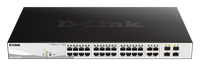 D-Link Switch DGS-1210-28MP Web Management Rack mountable 1 Gbps (RJ-45) ports quantity 24 SFP ports quantity 4 PoE/Poe+ ports quantity 24 Power supply type External