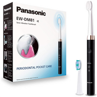 Panasonic Electric Toothbrush EW-DM81-K503 Rechargeable, For adults, Number of brush heads included 2, Number of teeth brushing modes 2, Sonic technology, White/Black