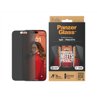 PanzerGlass Privacy Screen Protector iPhone 2023 6.1" Pro | Ultra-Wide Fit w. EasyAligner PanzerGlass