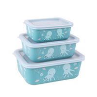 Stoneline Awave Set of storage box 21941 Storage box 3 pc(s) Dishwasher proof Turquoise