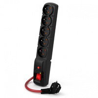 FILTR PRZECIWPRZEPIĘCIOWY ACAR F5 czarny 3m POWER 16A czerwony przewód W2290