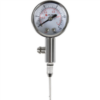 Pure2Improve Pressure Gauge Silver