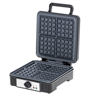 Adler Waffle Maker AD 3049 1200 W Number of pastry 4 Belgium Black