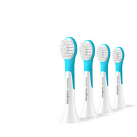 Philips Toothbrush Heads | HX6034/90 Sonicare For Kids3+ | Heads | For children | Number of brush heads included 4 | White/Blue